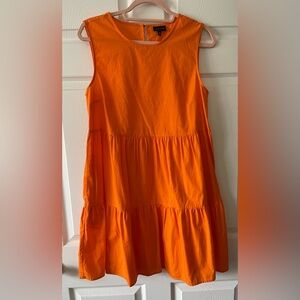 Who What Wear Vibrant Orange Dress